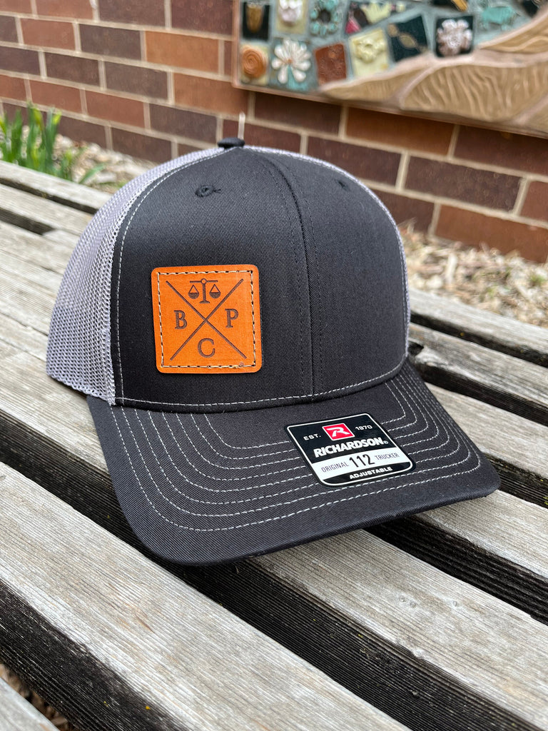 Custom Richardson 112 Laser Engraved Leather Patch Hat- Logo