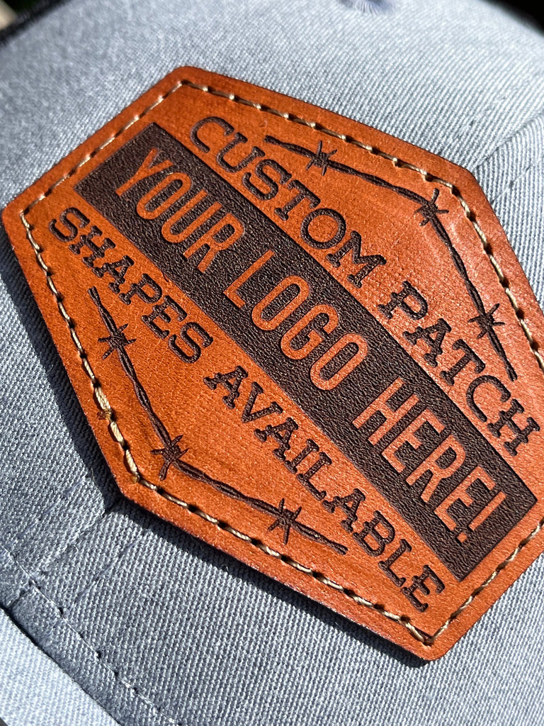 Custom Patch Sign Custom Patch Shape Customized Richardson 115 Laser Engraved Leather Pa ...
