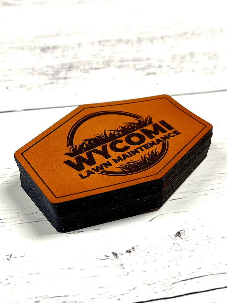 Custom Engraving Studio, LLC: Genuine Leather Patch Custom Laser