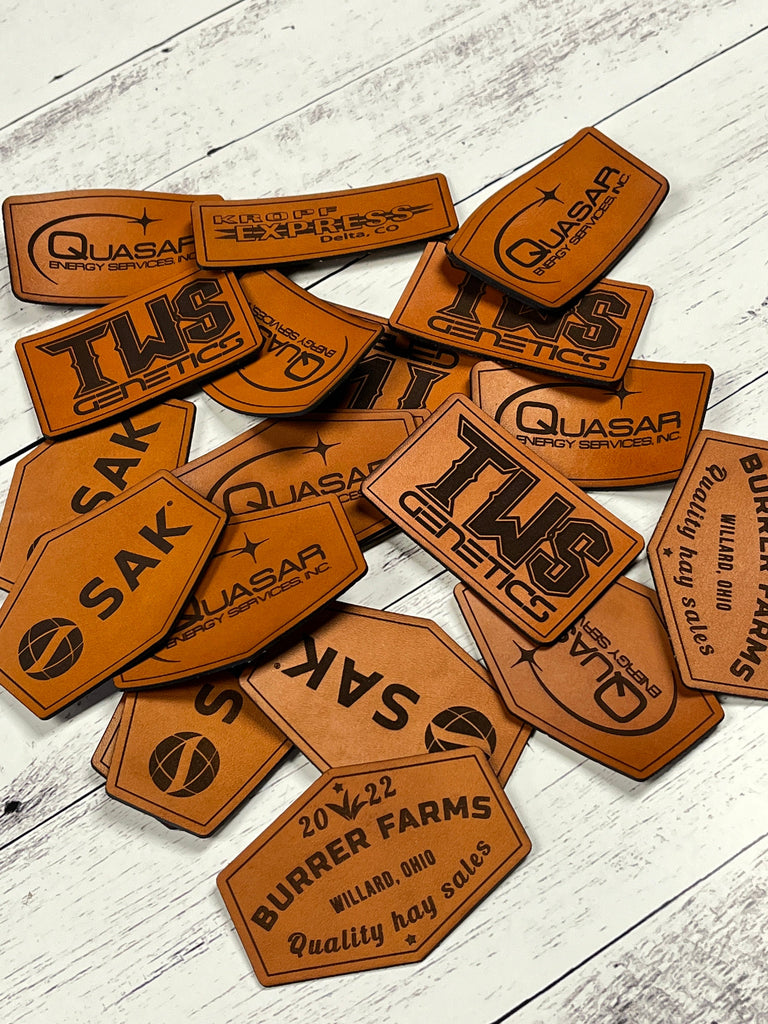 Custom Leather Patches In Full Color - Georgia Engraving, Printing and  Promotional Gifts Inkwell Designers